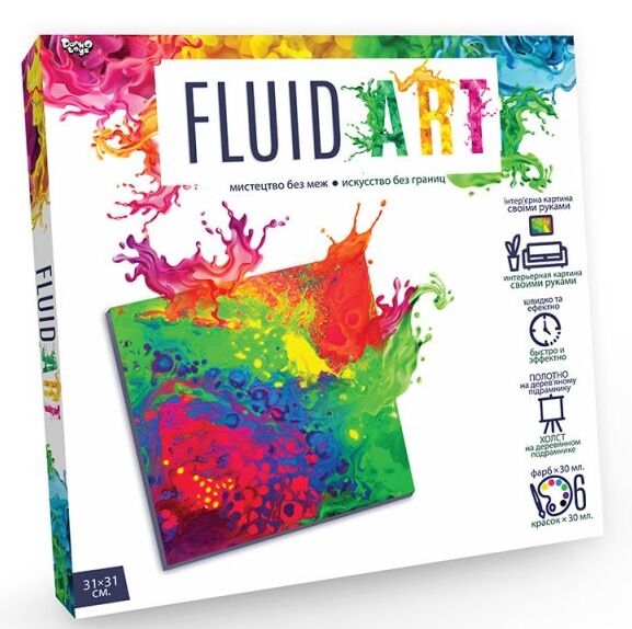 Набір для творчості Fluid Art картина флюїд арт FA-01-05 Ціна (цена) 273.70грн. | придбати  купити (купить) Набір для творчості Fluid Art картина флюїд арт FA-01-05 доставка по Украине, купить книгу, детские игрушки, компакт диски 0