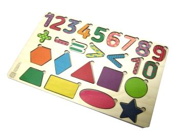 дерев'яні пазли цифри фігури кольорові артикул 119322 дерев'яні пазли цифри фігури кольорові артикул 119322