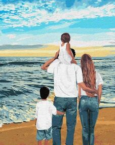 Розпис по номерах 40х50 КНО4743 Моя сім'я "Ідейка"