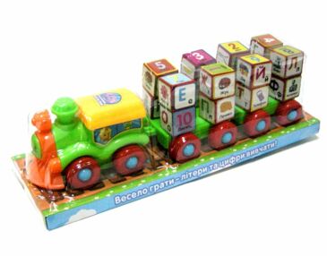 паровоз з причепом кубики 2366 ua