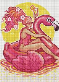 Алмазна мозаїка 30х40 АМО7691 Літній відпочинок "Ідейка"