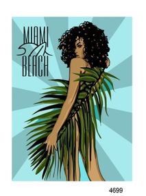 картина по номерам идейка   розпис по номерах ідейка  артикул КНО4699 Miami Bea