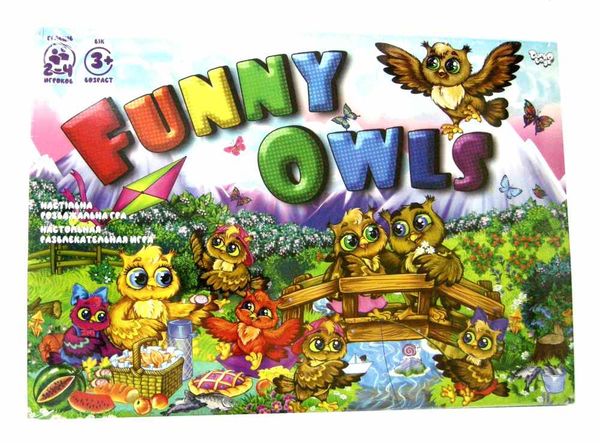 игра ходилка Funny owls DT G98 Ціна (цена) 33.60грн. | придбати  купити (купить) игра ходилка Funny owls DT G98 доставка по Украине, купить книгу, детские игрушки, компакт диски 1
