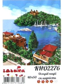 картина по номерам идейка   розпис по номерах ідейка  артикул КНО2276 острів на