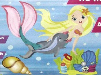 ИД Розпис по полотну 25х30 7131 Дельфін і русалка "Ідейка"