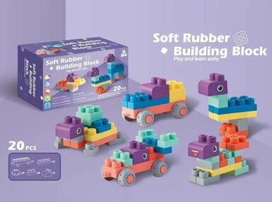 Конструктор мякий 20 деталей 5601