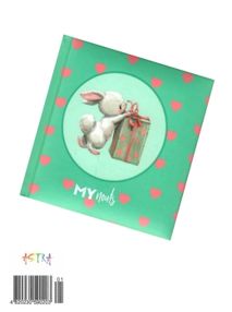 блокнот 100х100 зайчики в колі (тверда обкладинка, поролон) ТО-12