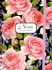 блокнот А5 квіти вінтаж (пружина) тверда обкладинка ТОП-4