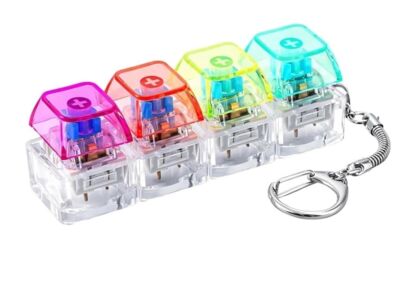 Антистрес брелок клікер 4 клавіші LED 712104