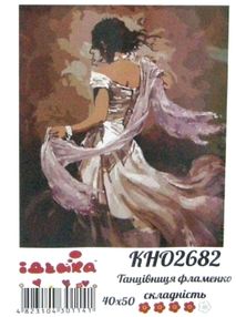 картина по номерам идейка   розпис по номерах ідейка  артикул КНО2682 танцівниц