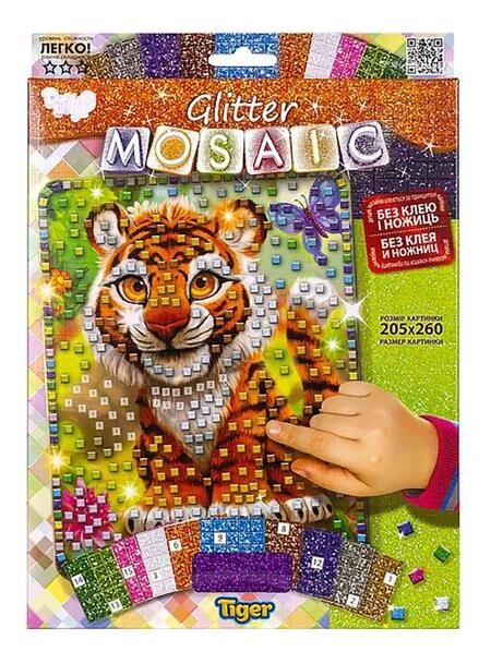 блискуча мозаїка Glitter mosaic БМ-03-03 Tiger Ціна (цена) 50.30грн. | придбати  купити (купить) блискуча мозаїка Glitter mosaic БМ-03-03 Tiger доставка по Украине, купить книгу, детские игрушки, компакт диски 0