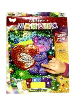 блискуча мозаїка Glitter mosaic БМ-03-05 Sweet Bear Ціна (цена) 52.10грн. | придбати  купити (купить) блискуча мозаїка Glitter mosaic БМ-03-05 Sweet Bear доставка по Украине, купить книгу, детские игрушки, компакт диски 0