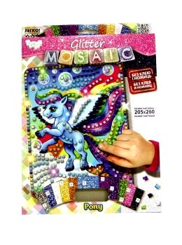 блискуча мозаїка Glitter mosaic БМ-03-06 Pony Ціна (цена) 52.10грн. | придбати  купити (купить) блискуча мозаїка Glitter mosaic БМ-03-06 Pony доставка по Украине, купить книгу, детские игрушки, компакт диски 0