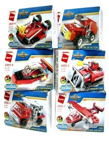 конструктор (1805) qman water cannon fire truck 8 видів (6903317134557)