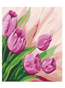Розпис по номерах 35х30 КНО2948 Перські тюльпани "Ідейка"