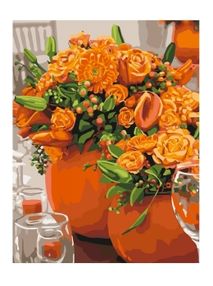 картина по номерам идейка   розпис по номерах ідейка  артикул КНО3066 помаранче