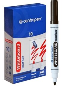 маркер для сухостираючих дошок 8559 чорний круглий "Centropen"