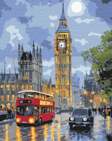 Розпис по номерах 40х50 КНО3662 Лондон вночі "Ідейка"