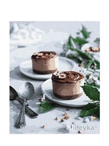 Розпис по номерах 30х40 КНО5604 Шоколадні тістечка "Ідейка"