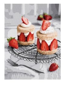 картина по номерам идейка   розпис по номерах ідейка  артикул КНО5605 полунична