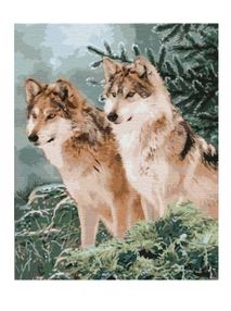 Розпис по номерах 40х50 КНО4191 Вовчий погляд "Ідейка"