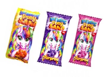 Кінетичний пісок Magic Pony Sand 150гр MPS-01,02,03,04 УЦІНКА (потерта упаковка)