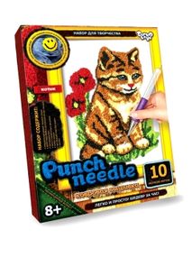 Набір Punch Needle Коврова вишивка Котик PN-01-07