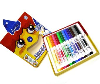 фломастер водні 12 кольорів "MARCO"  1630