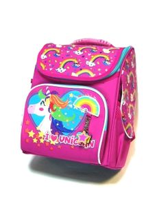Рюкзак каркасний 1 вересня 555196 "Unicorn blue" Н-11 33,5х26х13,5см
