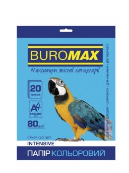 ПАПІР КОЛЬОРОВИЙ А4/80 20АРК Intensiv св-синій Buromax BM.2721320-30 Ціна (цена) 16.50грн. | придбати  купити (купить) ПАПІР КОЛЬОРОВИЙ А4/80 20АРК Intensiv св-синій Buromax BM.2721320-30 доставка по Украине, купить книгу, детские игрушки, компакт диски 0