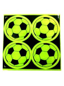 наліпки світовідбиваючі мяч 4 штуки на листі