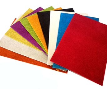 фоаміран а4 1,8 мм товщина набір 10 кольорів з глітером не клейкий мікс