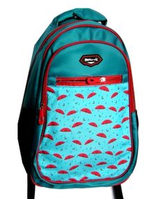 Рюкзак Leader 980709 California Б, блакитний з червоними парасольками 42х29х15см Рюкзак Leader 980709 California Б, блакитний з червоними парасольками 42х29х15см