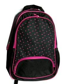 Рюкзак Leader 980712 California Б, чорний в рожеві сердечка 42х29х15см Рюкзак Leader 980712 California Б, чорний в рожеві сердечка 42х29х15см