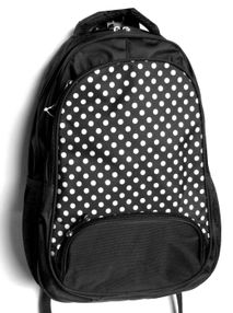 Рюкзак Leader 980713 California Б, чорний в білий горошок 42х29х15см Рюкзак Leader 980713 California Б, чорний в білий горошок 42х29х15см