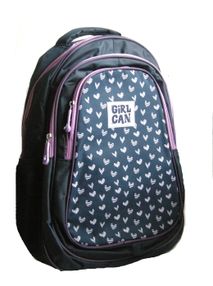 Рюкзак Leader 980734 California Б, синій в сердечки 42х29х15см Рюкзак Leader 980734 California Б, синій в сердечки 42х29х15см