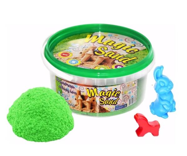 Кінетичний пісок Magic Sand 350г в відрі зелений з формочками 370-5 Ціна (цена) 66.01грн. | придбати  купити (купить) Кінетичний пісок Magic Sand 350г в відрі зелений з формочками 370-5 доставка по Украине, купить книгу, детские игрушки, компакт диски 0