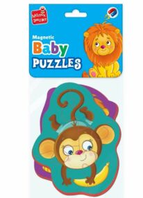 Пазли магнітні Левеня та мавпочка VT3208-11