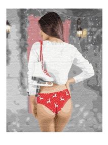 Розпис по номерах 40х50 КНО4770 Спокуслива фігуристка "Ідейка"