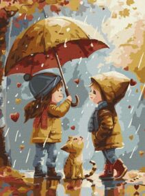 Розпис по номерах 30х40 КНО8471 Осіннє тепло "Ідейка"