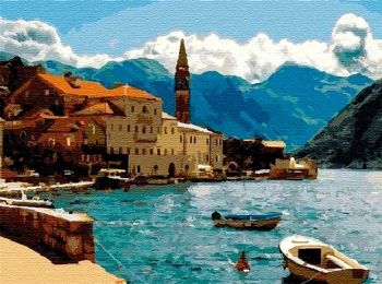 Розпис по номерах 40х50 КНО2229 Ранок на узбережжі "Ідейка"