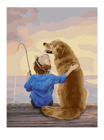 Розпис по номерах 40х50 КНО2341 На рибалці "Ідейка"