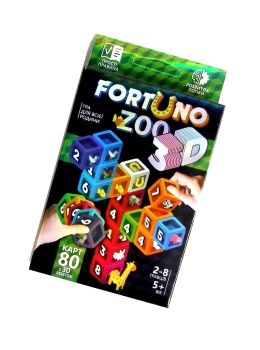 карткова гра ФортУно ZOO 3D Fortuno  G-F3D-02-01U Ціна (цена) 29.70грн. | придбати  купити (купить) карткова гра ФортУно ZOO 3D Fortuno  G-F3D-02-01U доставка по Украине, купить книгу, детские игрушки, компакт диски 0