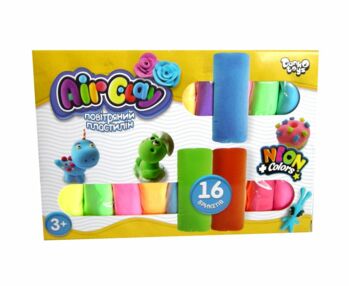 Пластилин повітр Air Clay ARCL-04-01U 16 колв "Dan