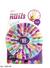 косметика наклейки на нігті 60 штук c3455-58