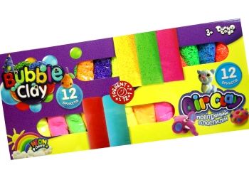 пластилін повітряний 12 кольорів  ARBB-02-01U