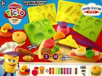 тісто для ліплення Master Do 12 кольорів траторія шеф-кухар TMD-17-04U тісто для ліплення Master Do 12 кольорів траторія шеф-кухар TMD-17-04U