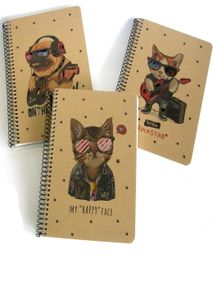 Блокнот А5/96л спіраль кл. крафт лаз.висічка A5-SU-096-6078 "Student"