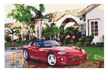 Розпис по номерах 40х50 КНО2502 Розкішне життя "Ідейка"