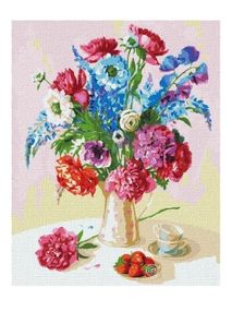 Розпис по номерах 40х50 КНО2967 Полуниця на двох "Ідейка"